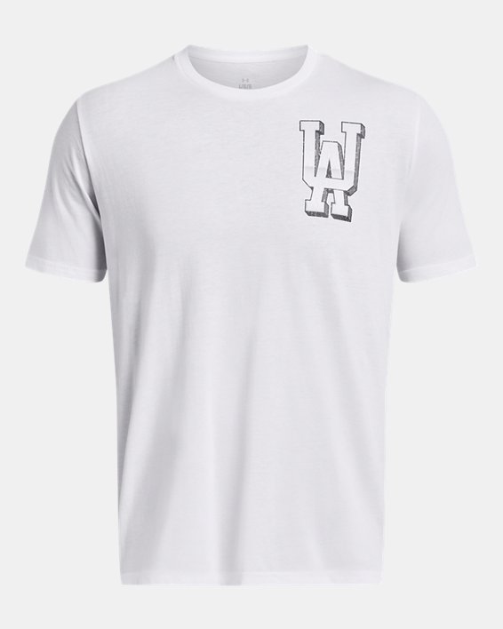 Men's UA Armour Chrome Short Sleeve in White image number 2